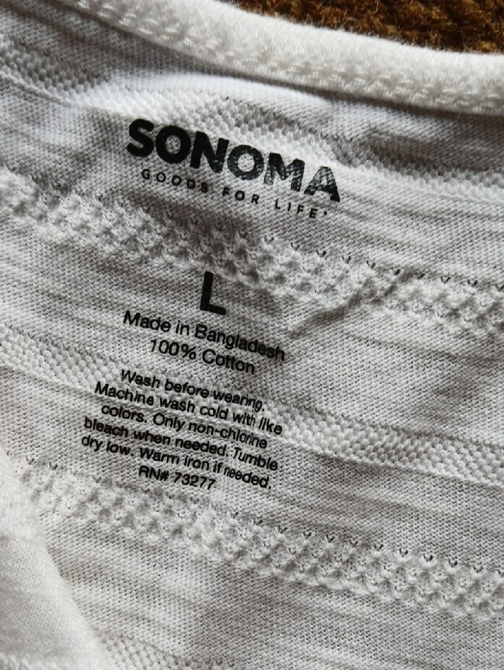 Sonoma White Cotton Button-Tier Summer Dress